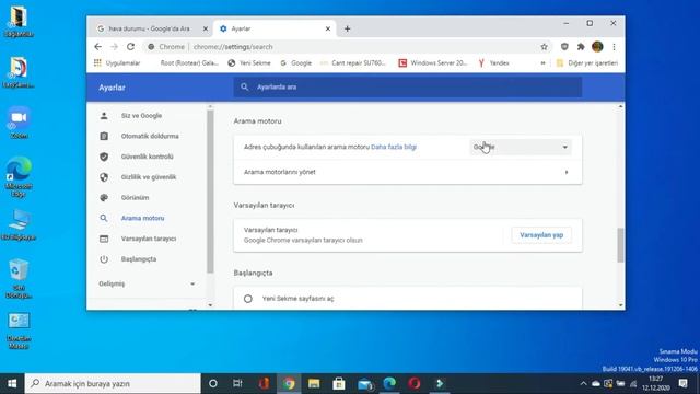 Chrome arama motoru ayarları nasıl yapılır. смотреть онлайн