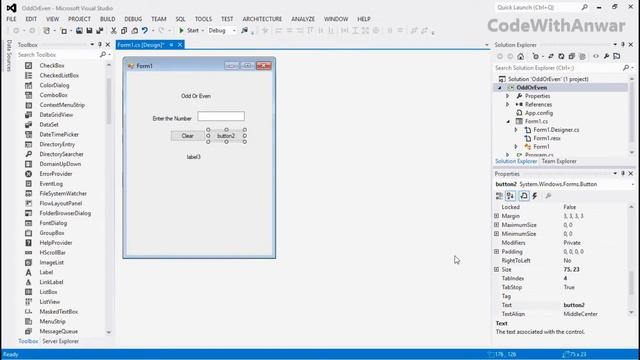 Odd Or Even in C# using WindowsFormApplication | Simple Programs #2 смотреть онлайн