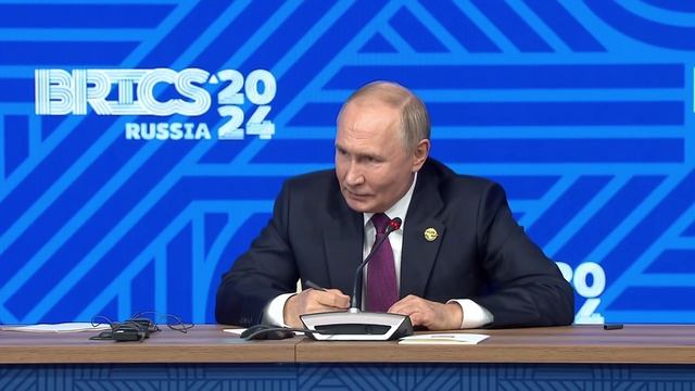 Press conference on the results of the XVI BRICS summit in Kazan, Russia. смотреть онлайн