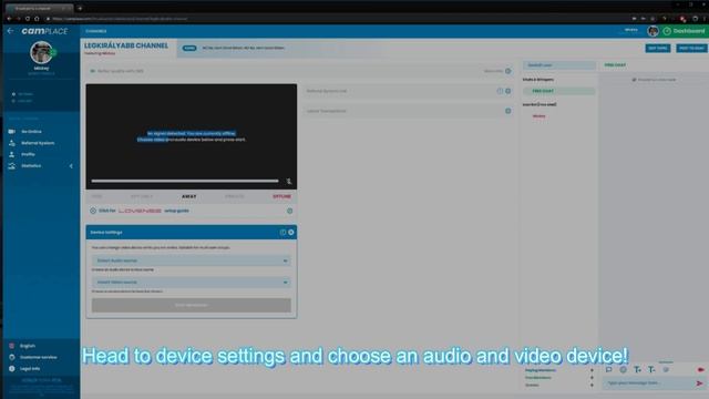 How to stream on Camplace using browser смотреть онлайн