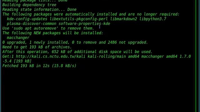 Installation of mac changer in Linux environment смотреть онлайн