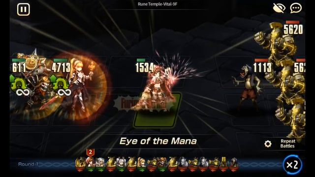 Brown Dust | Rune Temple - Vital 9F in 9 turns смотреть онлайн