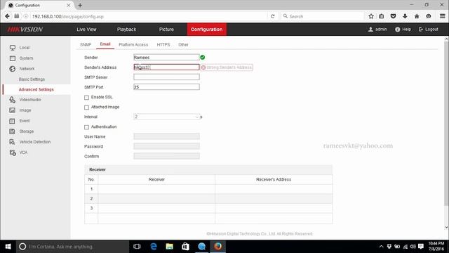 How to setup email Notification on Hikvision DVR/NVR смотреть онлайн