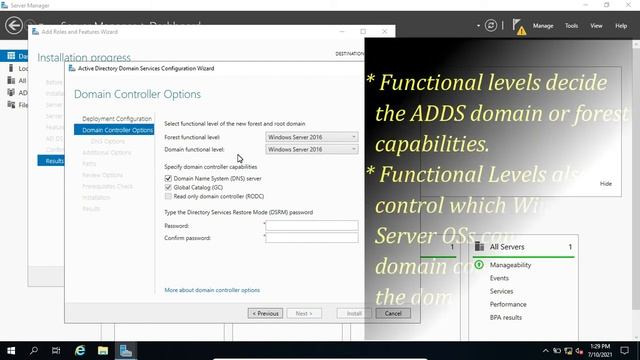 Active Directory Installation and Configuration | Install and Configure ADDS, Windows Server 2019 смотреть онлайн