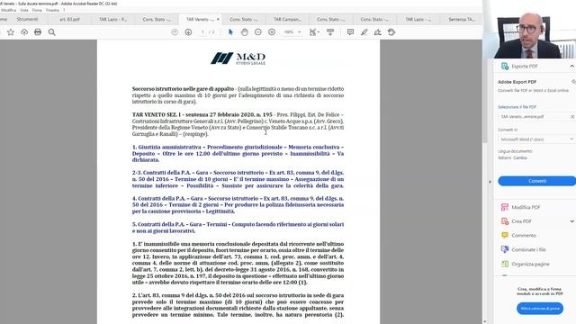Seconda parte del webinar: Regime degli affidamenti sotto soglia e soccorso istruttorio - Avv.Aurel смотреть онлайн