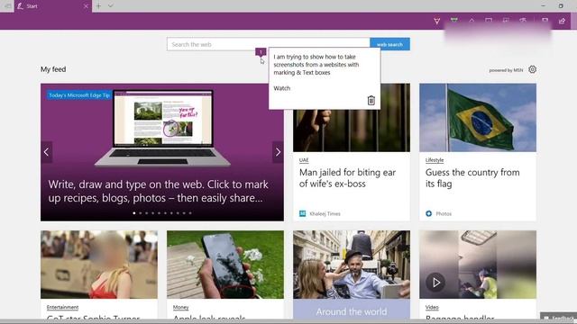Microsoft Edge Features ( Website screenshot taking) смотреть онлайн