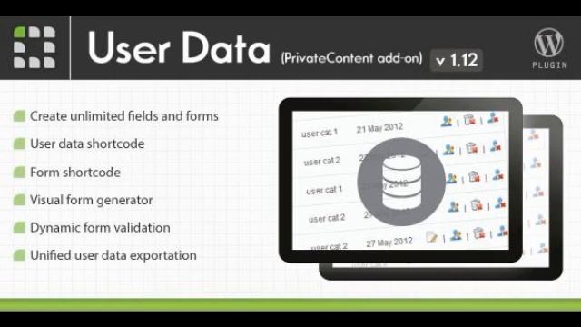 Preview PrivateContent - User Data add-on смотреть онлайн