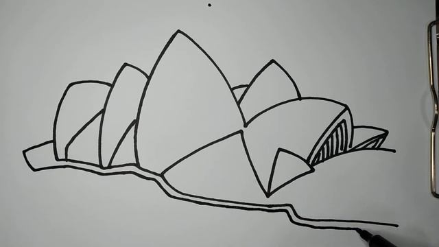 How to Draw Sydney Opera House/Architecture/Australia смотреть онлайн