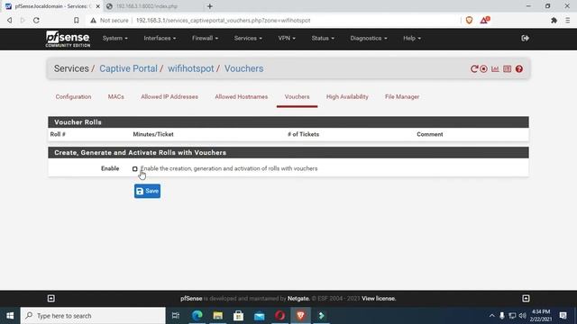 PFSENSE CAPTIVE PORTAL BASIC SETUP смотреть онлайн