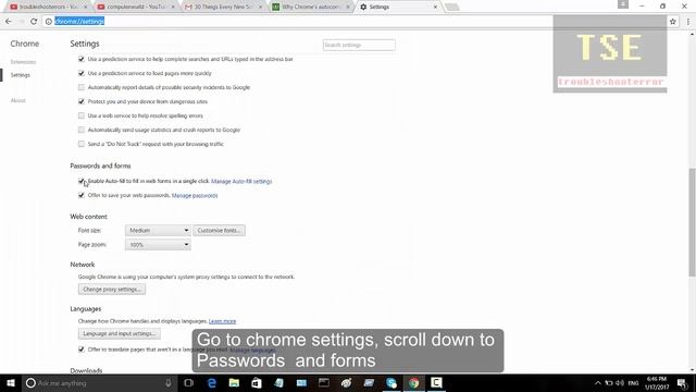 Insecure Chrome settings 'Auto-fill'. How to turn off Autocomplete in chrome смотреть онлайн