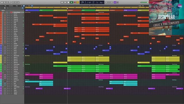 Logic X Pro Template Disappear (Dance Pop) #logicproxtemplate #logicprox #logicpro смотреть онлайн