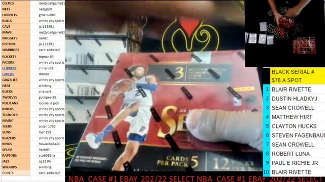 CAJUNBREAKER 2022 SELECT NBA CASE #1 (ebay) 10-26-2022 смотреть онлайн