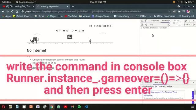 How to hack google chrome dino game смотреть онлайн