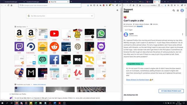 Howto unpin amazon from firefox top sites in new tab смотреть онлайн