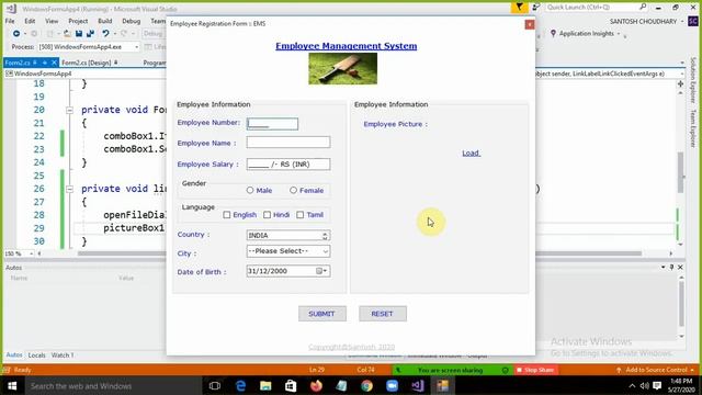 Best Microsoft .NET C# Tutorial Series 2020 : Video 14: C# Employee Registration Form [New Videos] смотреть онлайн