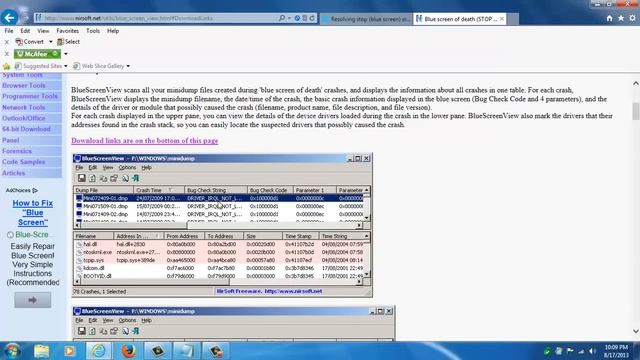 Blue Screen on Windows 7 смотреть онлайн