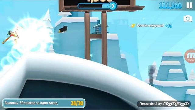 Играем в Ski Safari! #1 смотреть онлайн