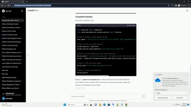 change user agent selenium python смотреть онлайн