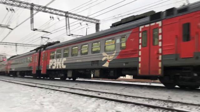 ЭД4М-0380 ОАО РЭКС и ЭД4М-0238 На перегоне Нижегородская-Серп и Молот