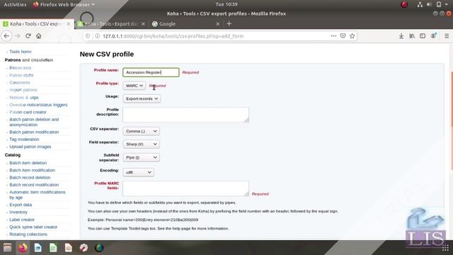 Koha Tools Module - Calendar and CSV Profile | The CoProfessionals | Koha Tutorials смотреть онлайн