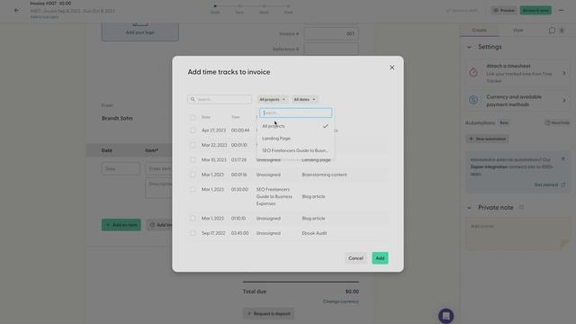 How to Add Time Tracks to Invoices with Indy смотреть онлайн
