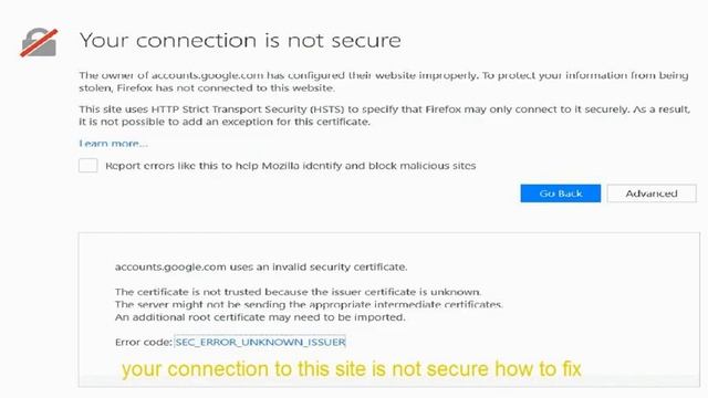 your connection to this site is not secure how to fix | solved 2021 смотреть онлайн
