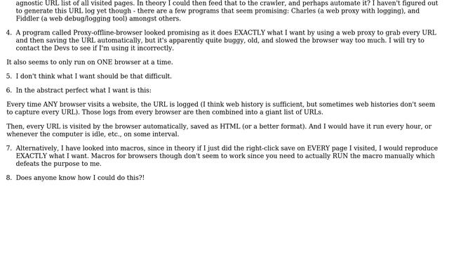 Want to Auto-Save EVERY webpage I visit (as HTML or MAFF/MHTML) - Solutions? смотреть онлайн