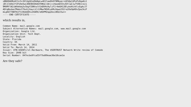 Fake UserTrust.com Certificates in Chrome? смотреть онлайн