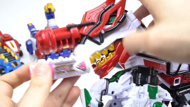 Green And Pink Dinosaur Transformer And Combination Robot Toys, Power Ranger Dino Force Brave Toys смотреть онлайн
