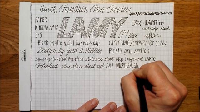 Lamy CP1 Quick Fountain Pen Review смотреть онлайн