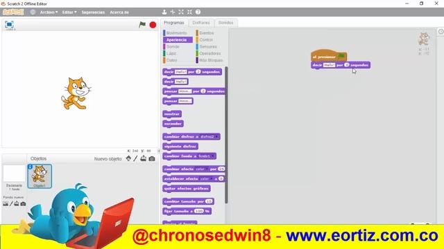 Hola Mundo en Scratch 2.0 offline en Windows 10 y 8 - 8 .1 смотреть онлайн