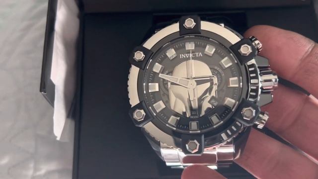 Invicta 63mm Sub Aqua Mandalorian Beskar Chrome Collector Watch смотреть онлайн