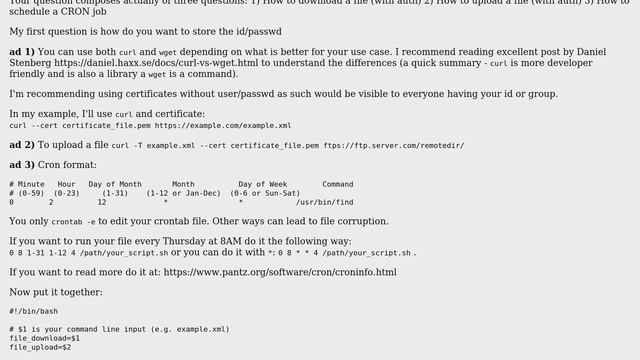 scheduled bash script : how to transfer a file from HTTPS web server to FTP server (2 Solutions!!) смотреть онлайн