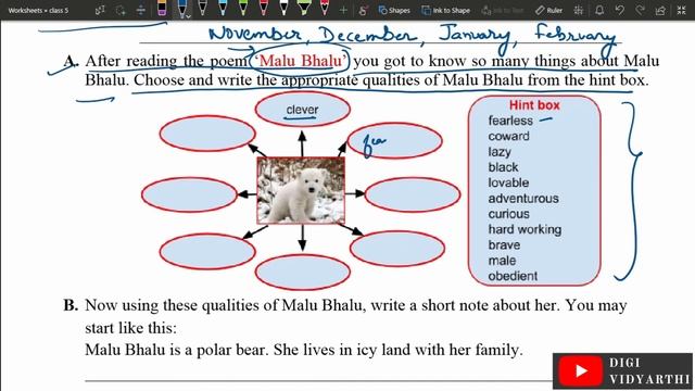 Class 5 Worksheet 152 | MALU BHALU | ENGLISH | 23 JAN 2021 смотреть онлайн