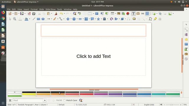 how to change text color in LibreOffice Impress смотреть онлайн