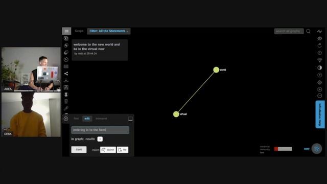 VR Online Music Performance with InfraNodus, ORCA and Mozilla Hubs смотреть онлайн