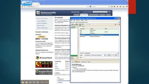 Selenium IDE - Record and Playback - Simple testcase