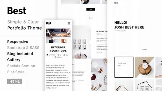 Best - creative, clean, modern portfolio template | Themeforest Website Templates and Themes смотреть онлайн