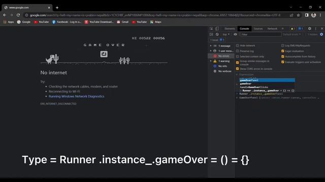 How to modify chrome dino game. How to hack dino game смотреть онлайн