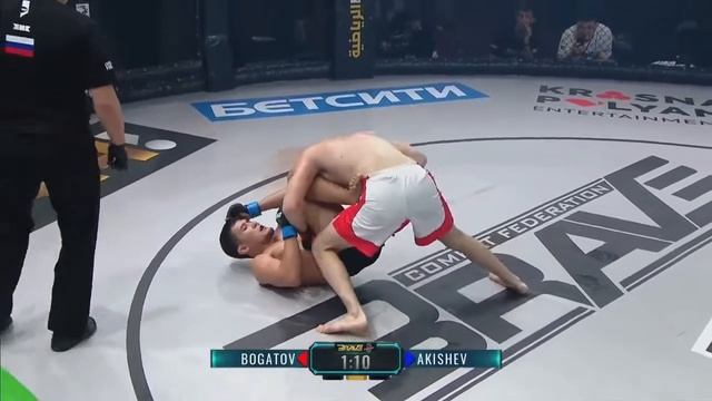 Казах чуть не совершил апсет против экс бойца UFC IАкишев НуржанI Brave CF 46 смотреть онлайн