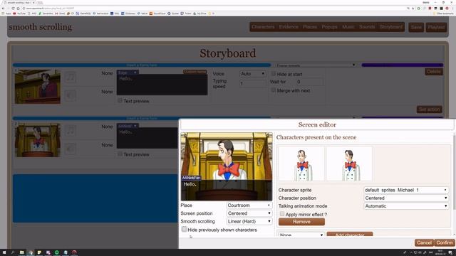 Ace Attorney Online Tutorial: Smooth scrolling смотреть онлайн
