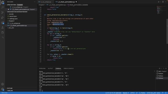 Cracking The Coding Interview | Chapter 1 | Problem 2 | 1.2 | Check Permutation смотреть онлайн
