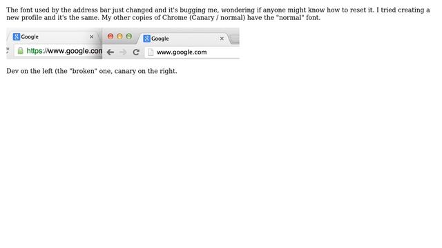 Chrome address bar font just changed (OSX) смотреть онлайн