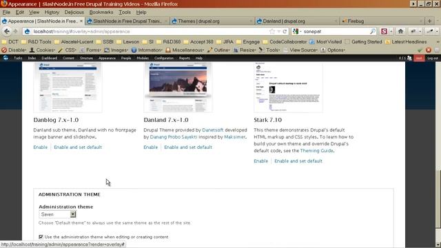 Change themes and basic CSS - Drupal video tutorial from SlashNode.in смотреть онлайн
