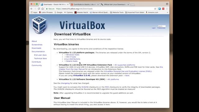 VirtualBox setup for Ubuntu and Kali смотреть онлайн