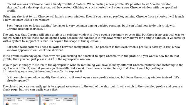How to create chrome profile desktop shortcut that will not open in new chrome window? смотреть онлайн