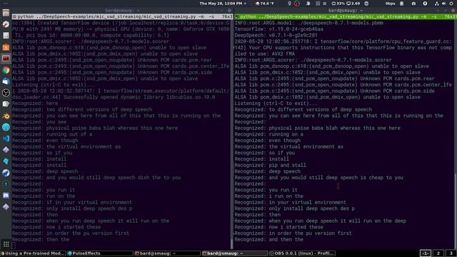 Using the GPU for DeepSpeech смотреть онлайн