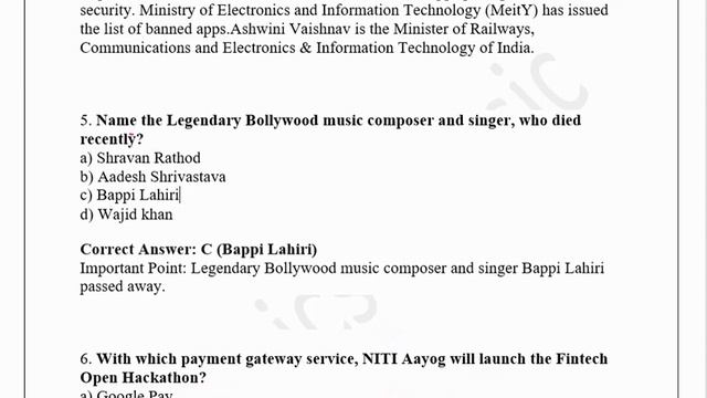 FSSAI REVISION DAY 6 THROUGH MCQ'S | IMPORTANT CURRENT AFFAIRS AND COMPUTER KNOELEDGE смотреть онлайн