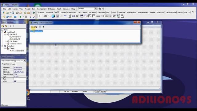 Belajar Delphi 7 #05 - Membuat Hari & Tanggal di Status Bar (Main Menu & Status Bar) смотреть онлайн
