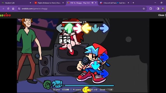 FNF Vs Shaggy Play Online on Snokido Google Chrome 2024 03 01 17 19 47 смотреть онлайн